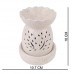 Big Flower Shaped Bowl White Electric Ceramic Aroma Burner with Free Aroma Oil Bottle