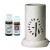 Tall LG Designed Tower Shaped White Electric Aroma Burner with 2 (10 ml) Aroma Oils