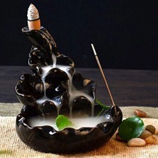 Black Mountain Ceramic Backflow Aroma Incense Burner
