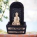 Gautam Buddha With Wall Behind - Indoor Water Fountain 