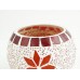 Beautiful Red Glass Mosaic Tealight Candle Holder (Set of 2) - EK0301